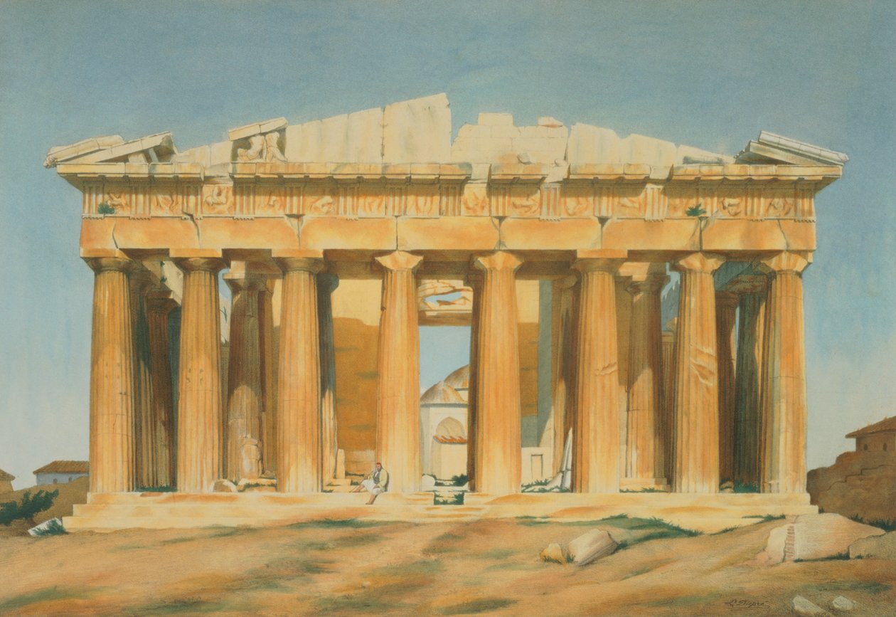 Parthenon, Athen, 1810-37 af Louis Dupré