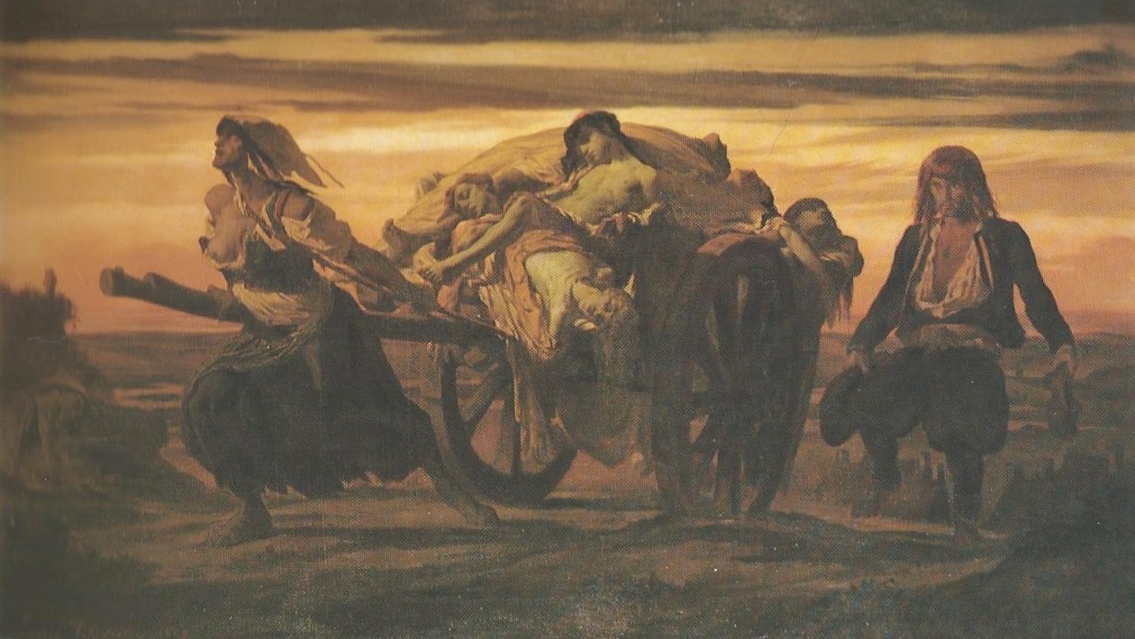 Pesten forrygende af Louis Jean Noel Duveau