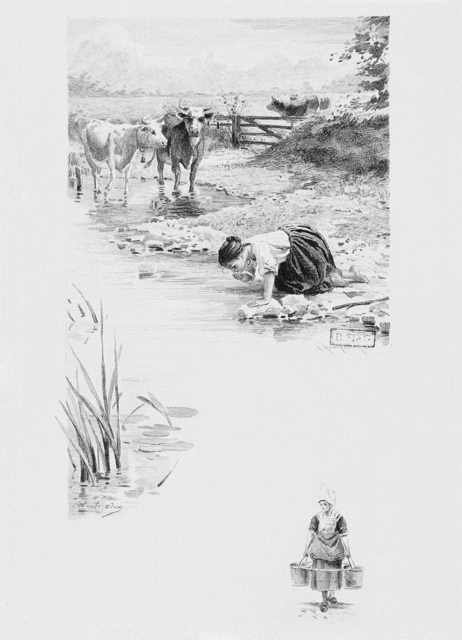 Tjeneren Felicite, illustration fra 