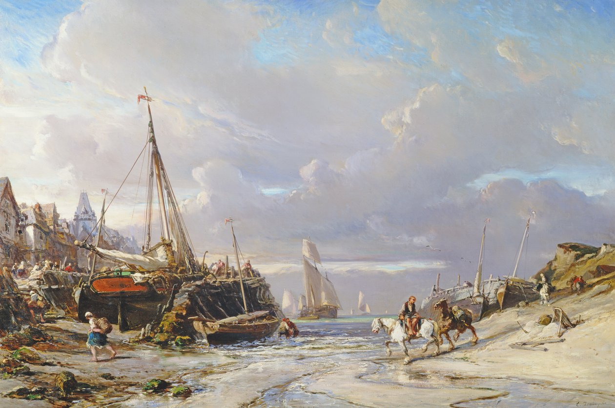Havn i Bretagne, 1861 af Eugene Isabey