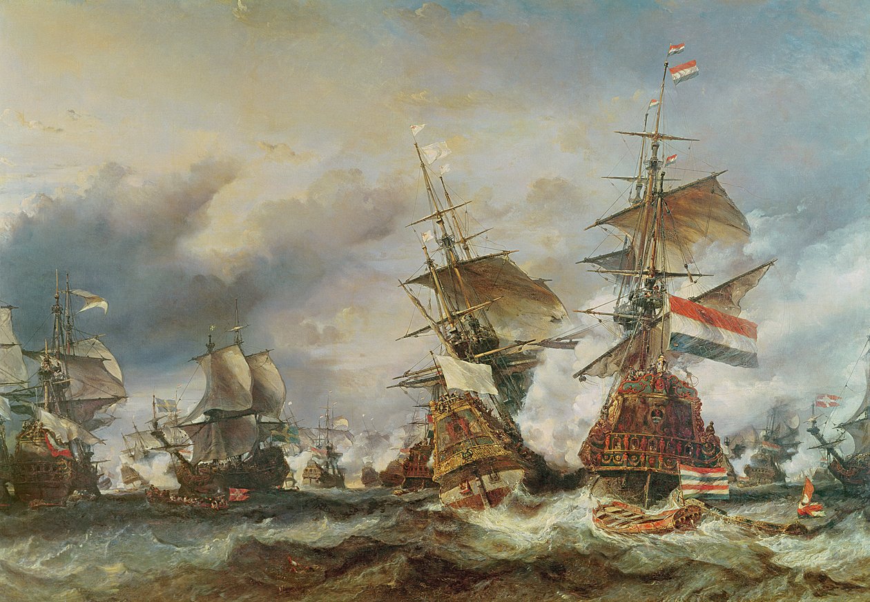 Slaget ved Texel, 29. juni 1694 af Eugene Isabey