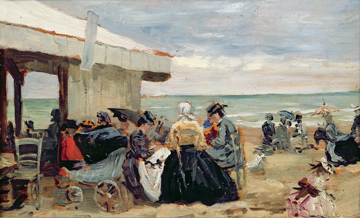 En strandscene af Eugene Louis Boudin