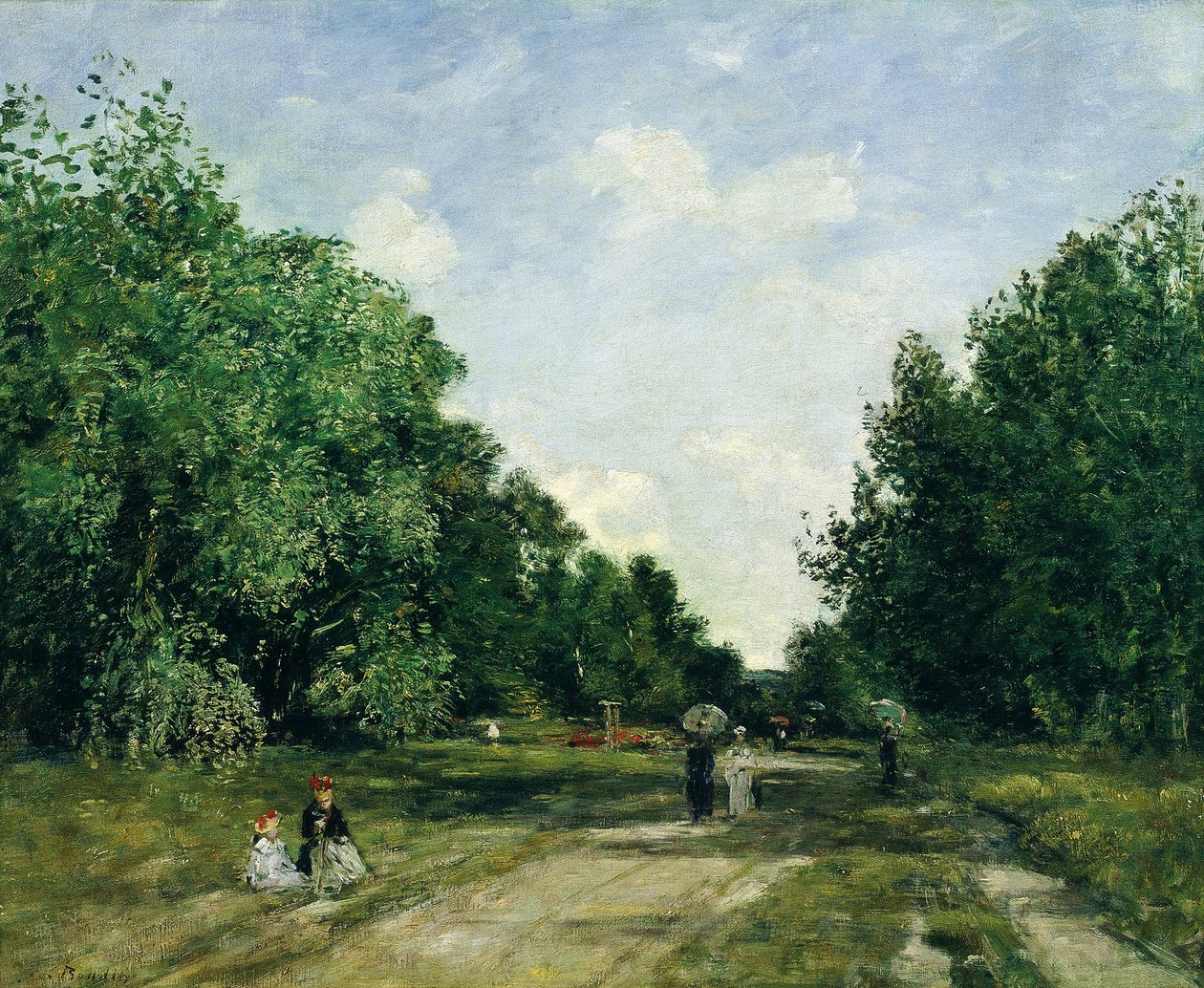 Cordier Park i Trouville af Eugene Louis Boudin