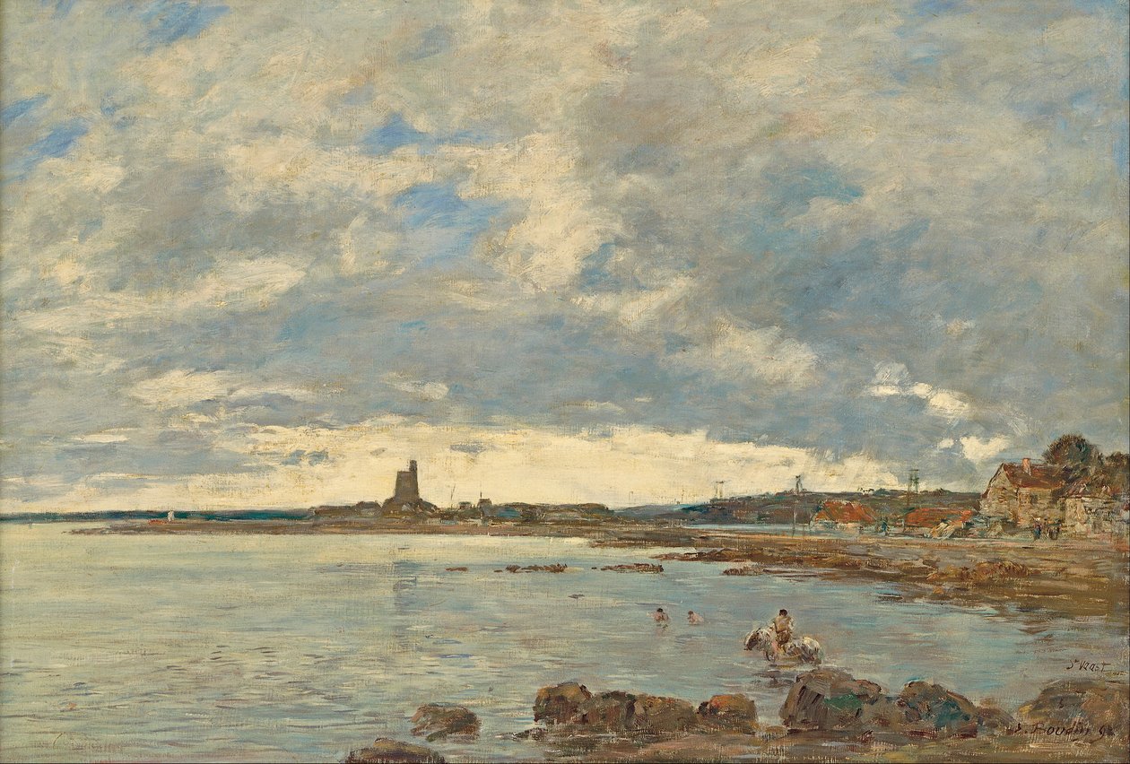 St. Vaast-la-Hougue af Eugene Louis Boudin