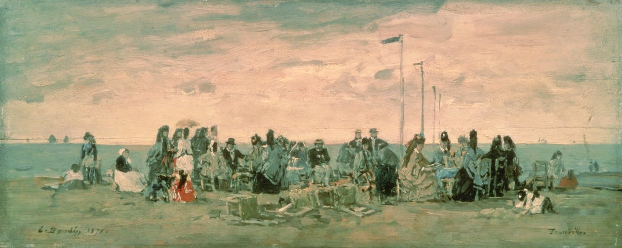 Stranden af Eugene Louis Boudin