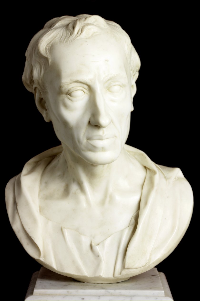 Buste af Alexander Pope, 1741 (marmor) af Louis Francois Roubillac