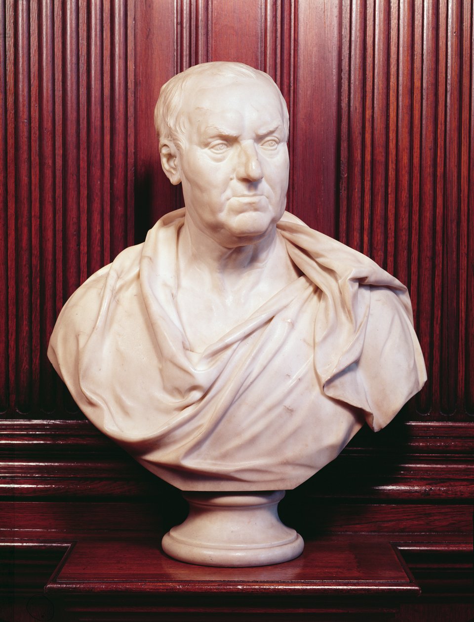 Portrætbuste af doktor Richard Mead (1673-1754) ca. 1740-50 (gips) af Louis Francois Roubillac