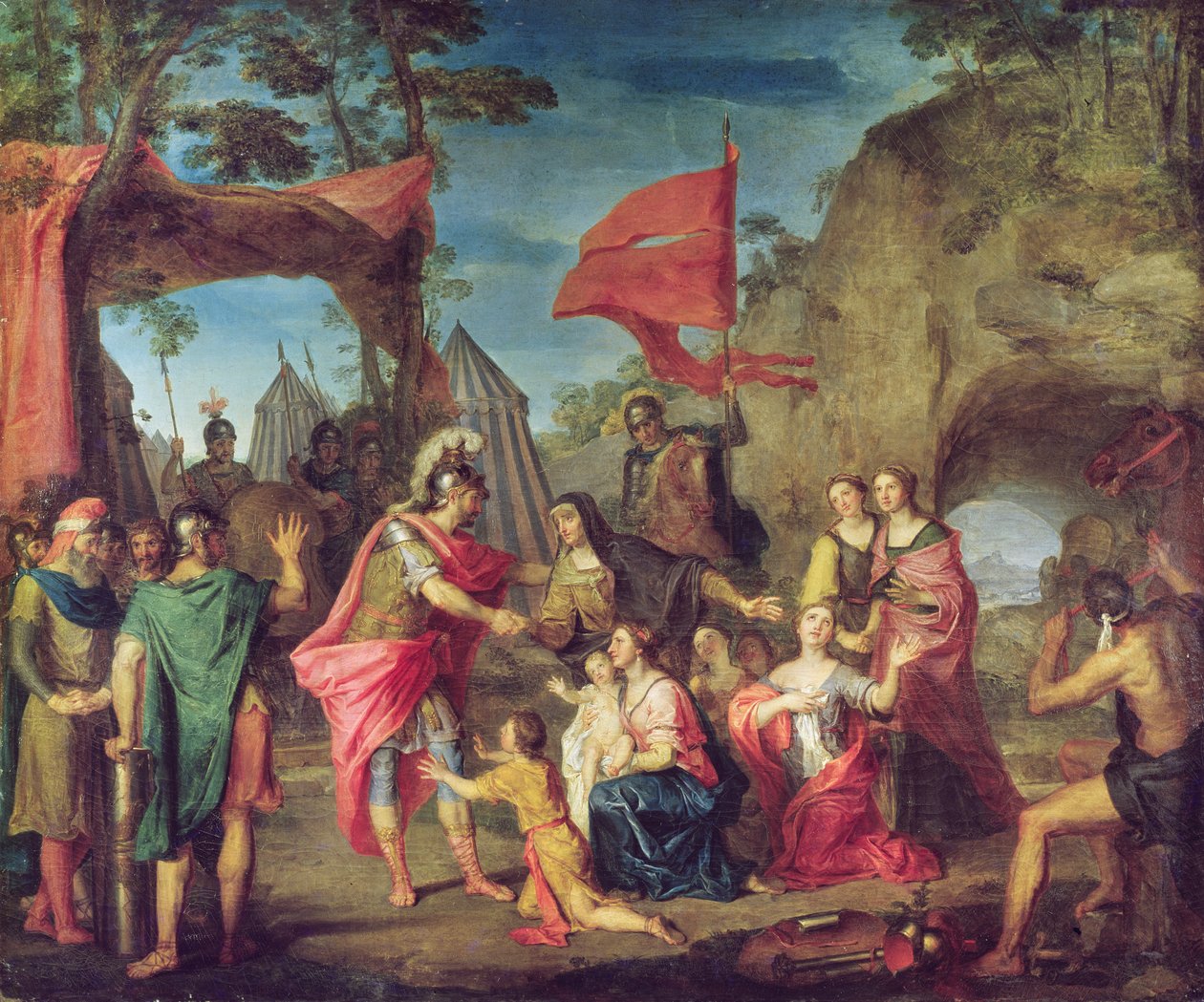 Coriolanus i den volsianske lejr, 1747 af Louis Galloche