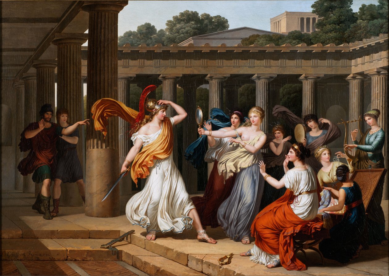 Odysseus genkender Achilles blandt Lykomedes
