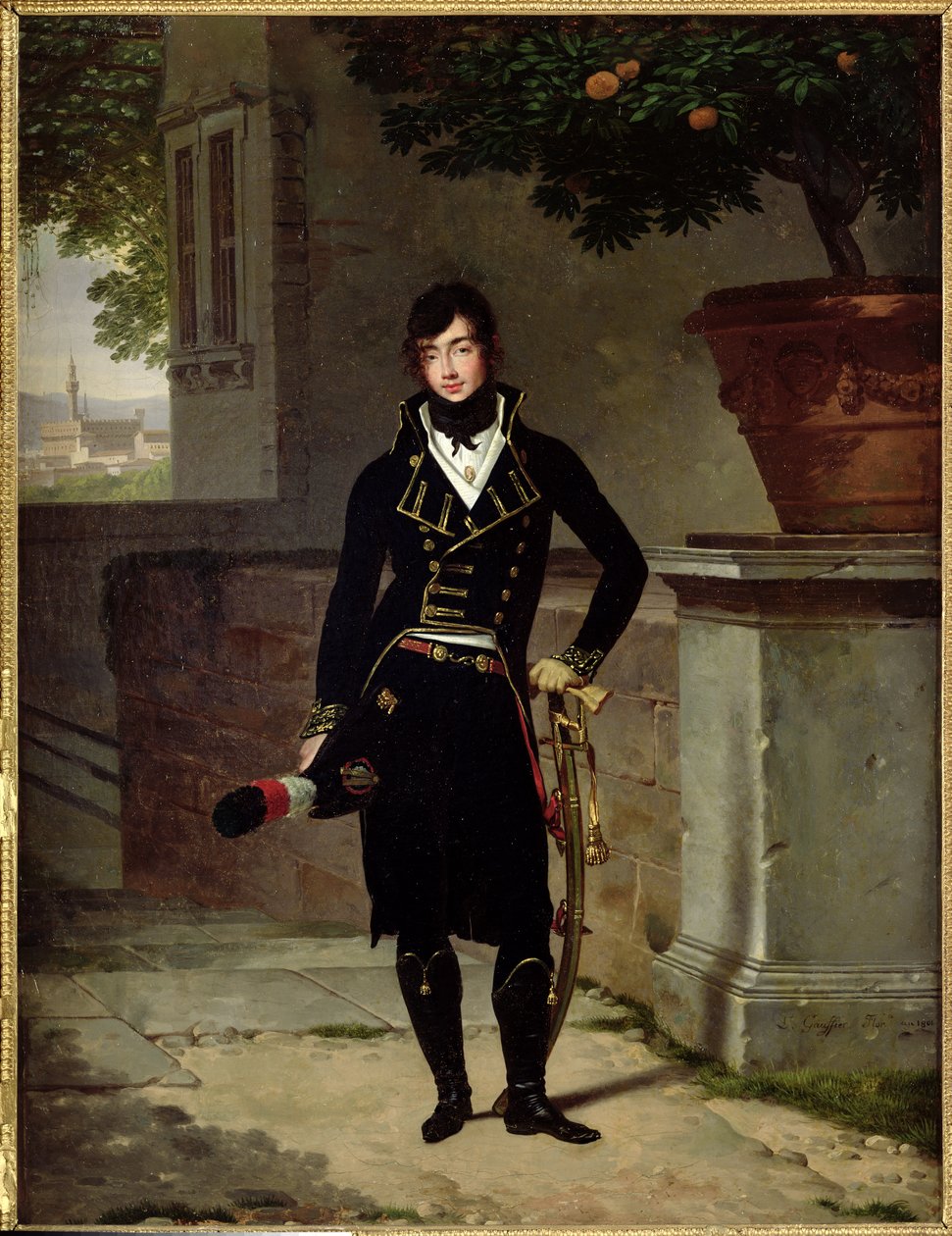Portræt af en officer fra den cisalpine republik, 1801 af Louis Gauffier