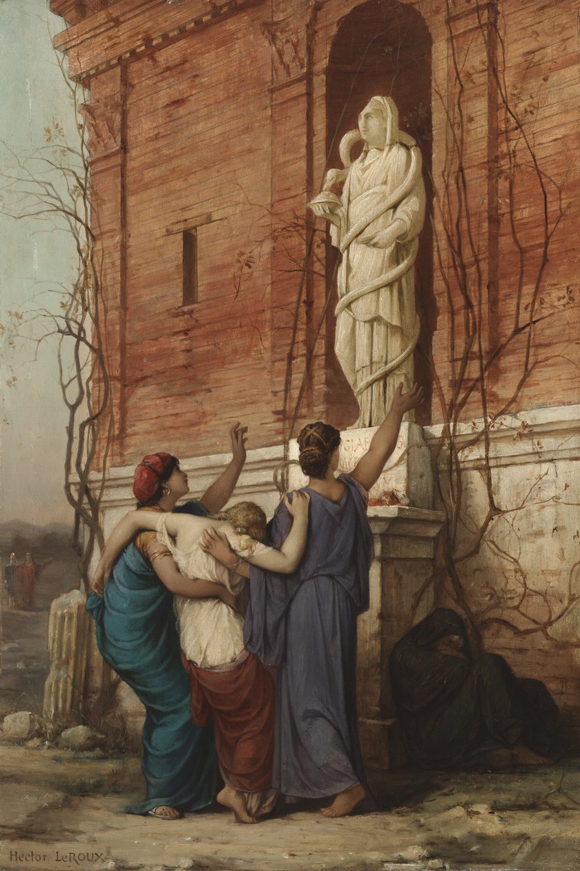 Påkaldelse til gudinden Hygieia, 1862 af Louis Hector Leroux