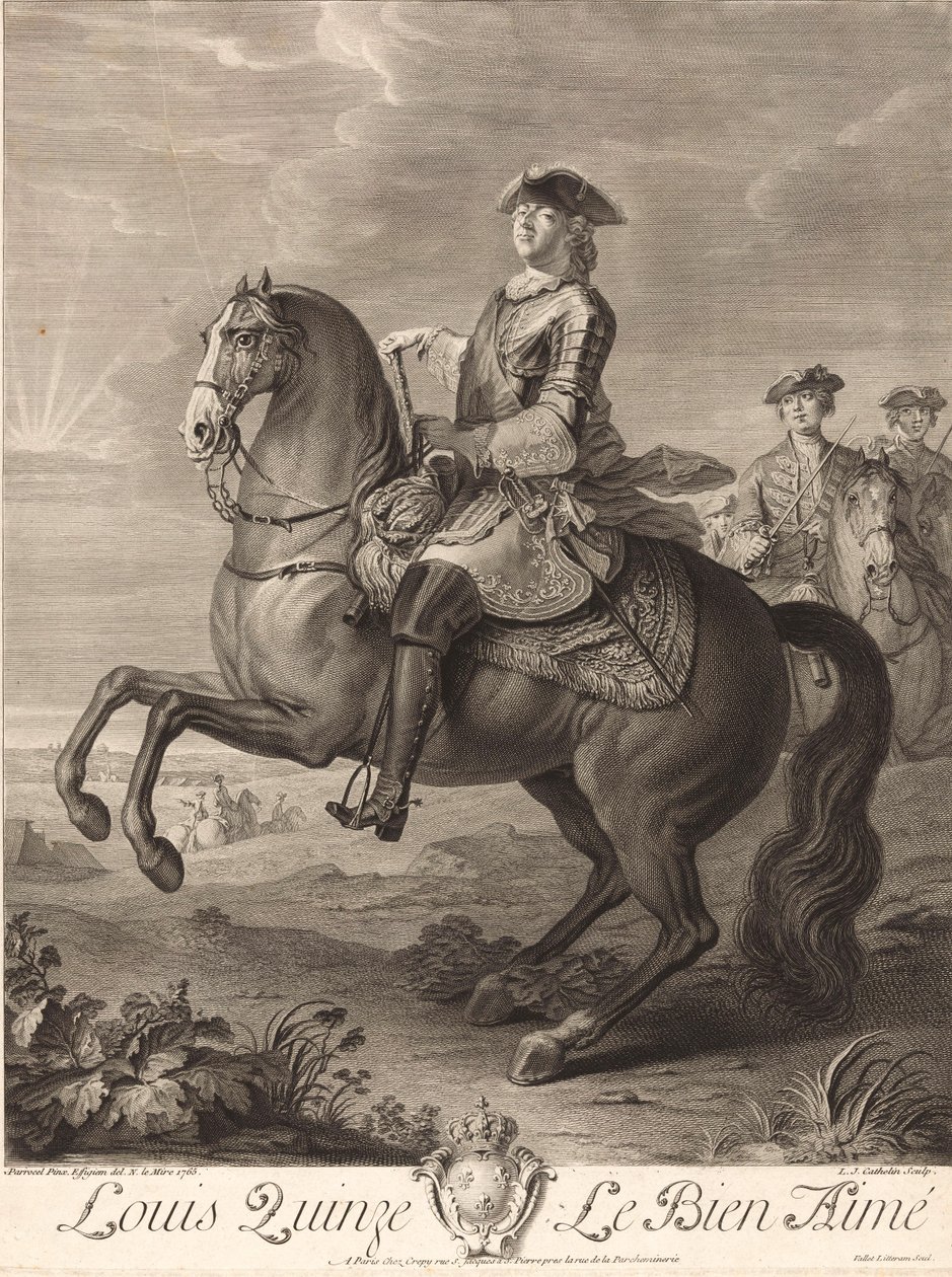 Louis XV af Louis Jacques Cathelin
