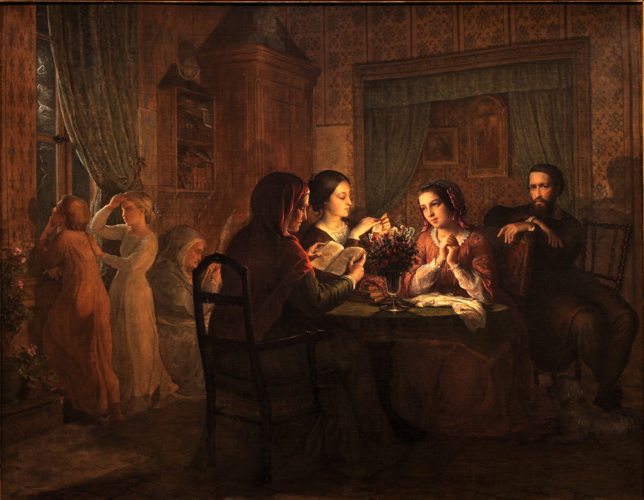 Sjælens digt - Faderligt tag af Louis Janmot