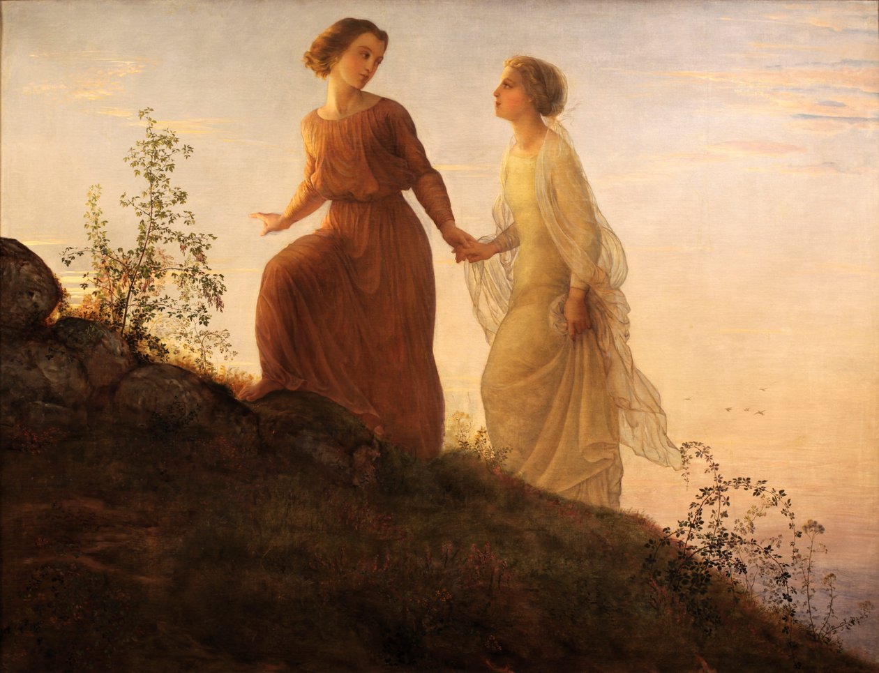 Sjælens digt - På bjerget af Louis Janmot