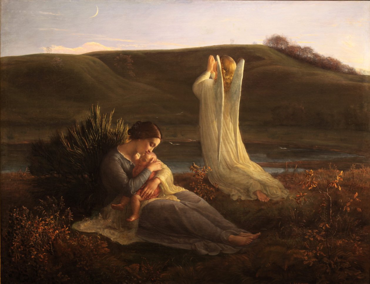 Sjælens digt - Englen og moderen af Louis Janmot