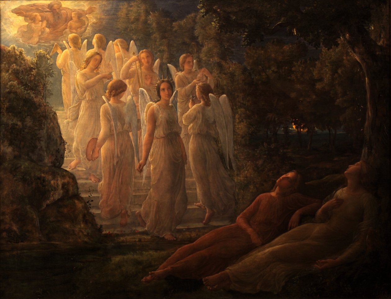 Sjælens digt - De gyldne trapper af Louis Janmot