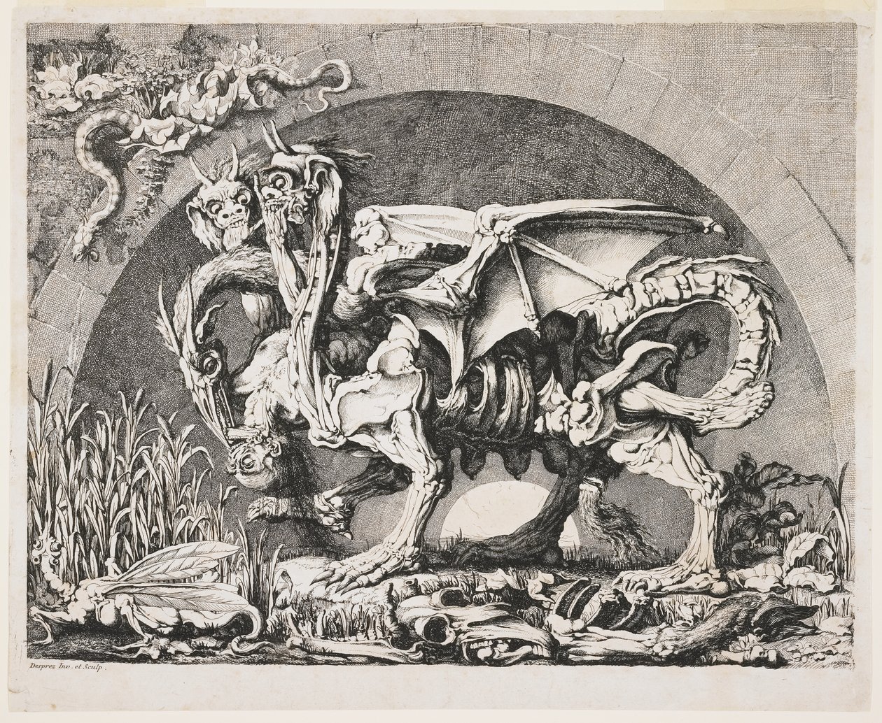Kimæren, ca. 1778-1780 af Louis Jean Desprez