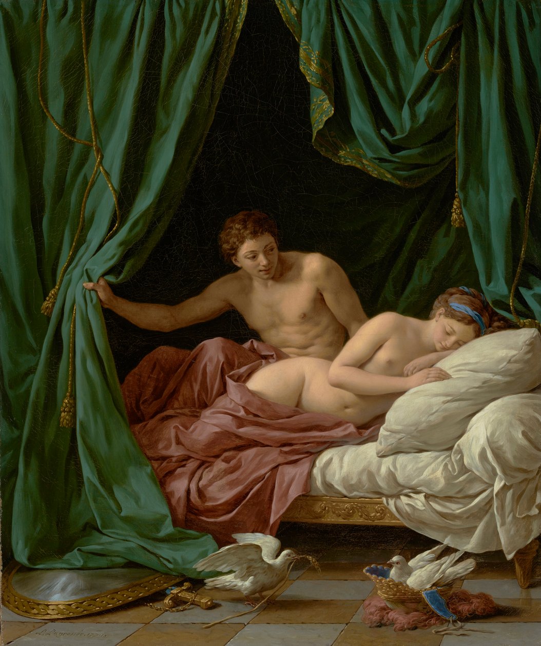 Mars og Venus, Allegory of Peace, 1770 af Louis Jean François Lagrenée