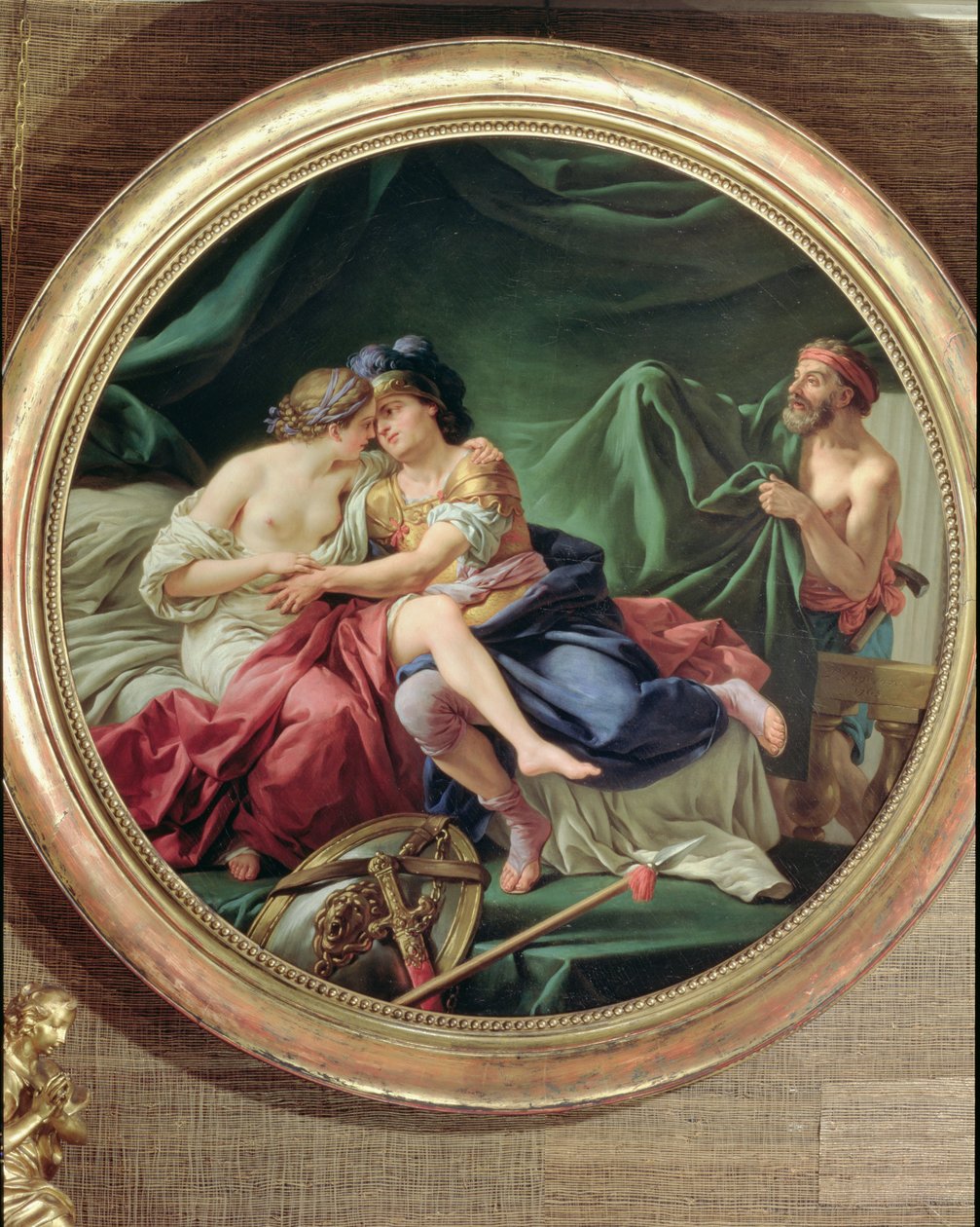 Mars og Venus overrasket af Vulcan, 1768 af Louis Jean François Lagrenée