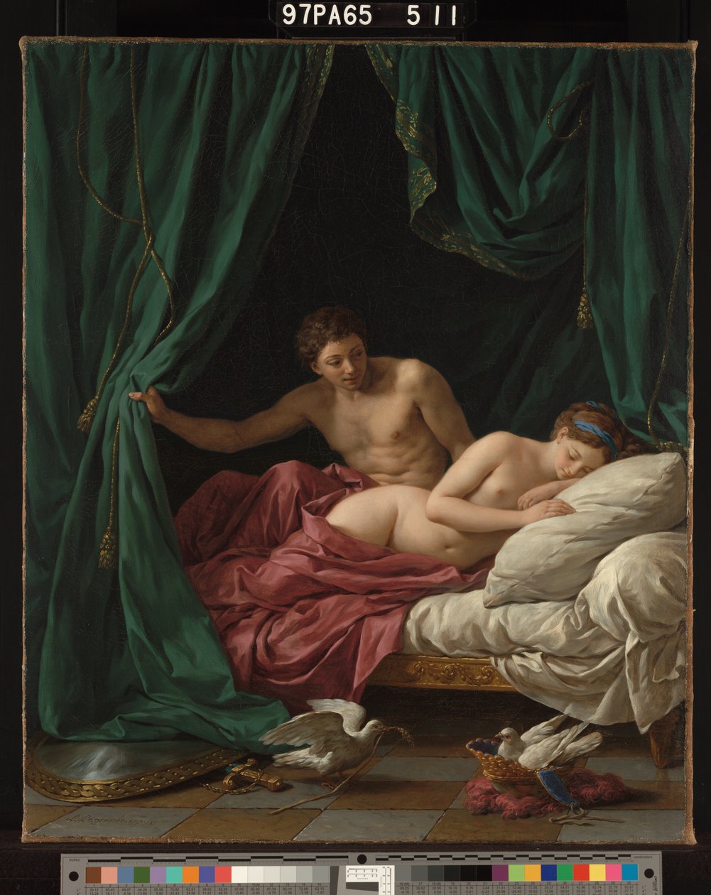 Mars og Venus, fredens allegori af Louis Jean François Lagrenée