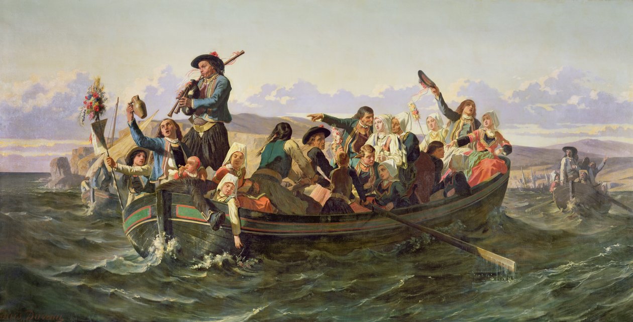 Retur fra benådningen ved Sainte-Anne-la-Palud af Louis Jean Noel Duveau