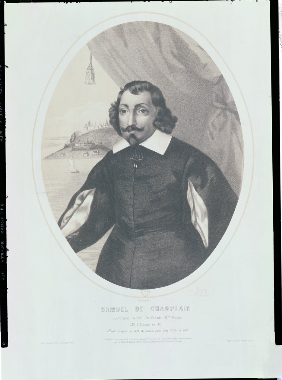Samuel de Champlain (1567-1635) 1854 af Louis Joseph Cesar Ducornet
