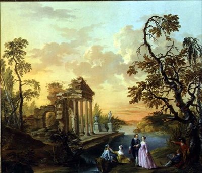 Hyldest til kærlighed af Louis Joseph Watteau de Lilleattr. to Watteau