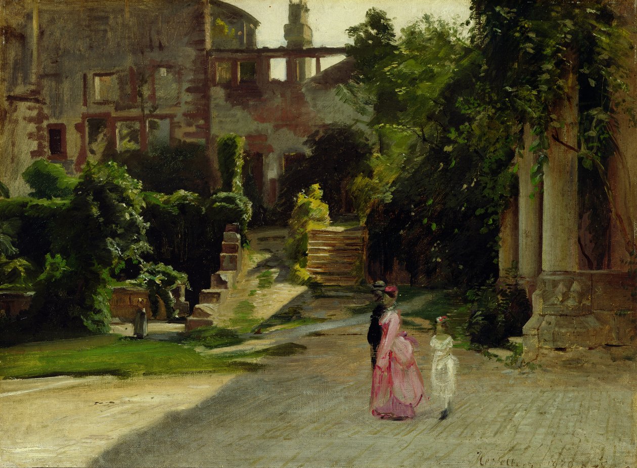Et Heidelberg Slot, 1870 af Louis Kolitz