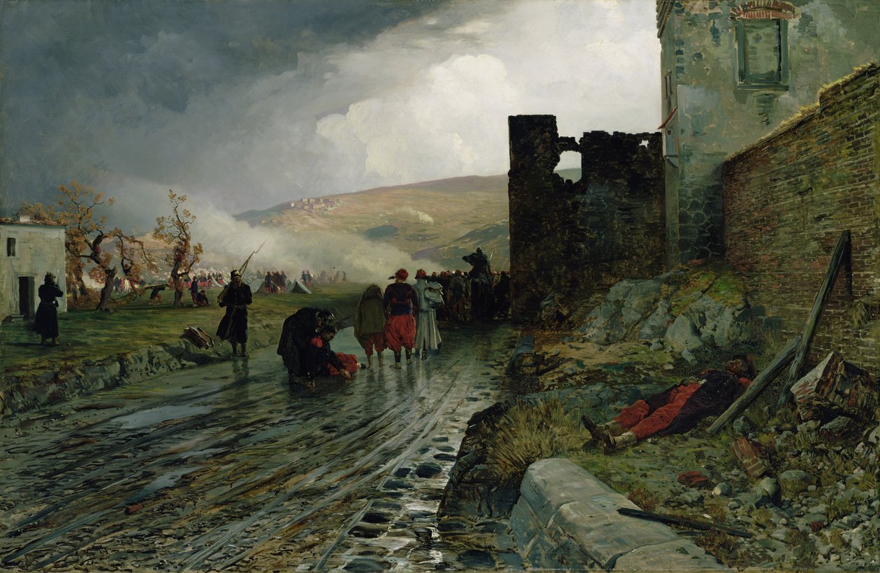 Transport af fanger efter erobringen af Metz i 1870, 1872 af Louis Kolitz