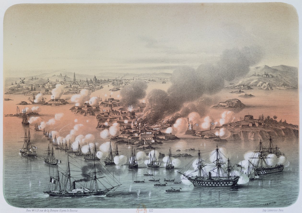 Bombardementet af Sveaborg, 5. august 1855, 1856 af Louis Le Breton
