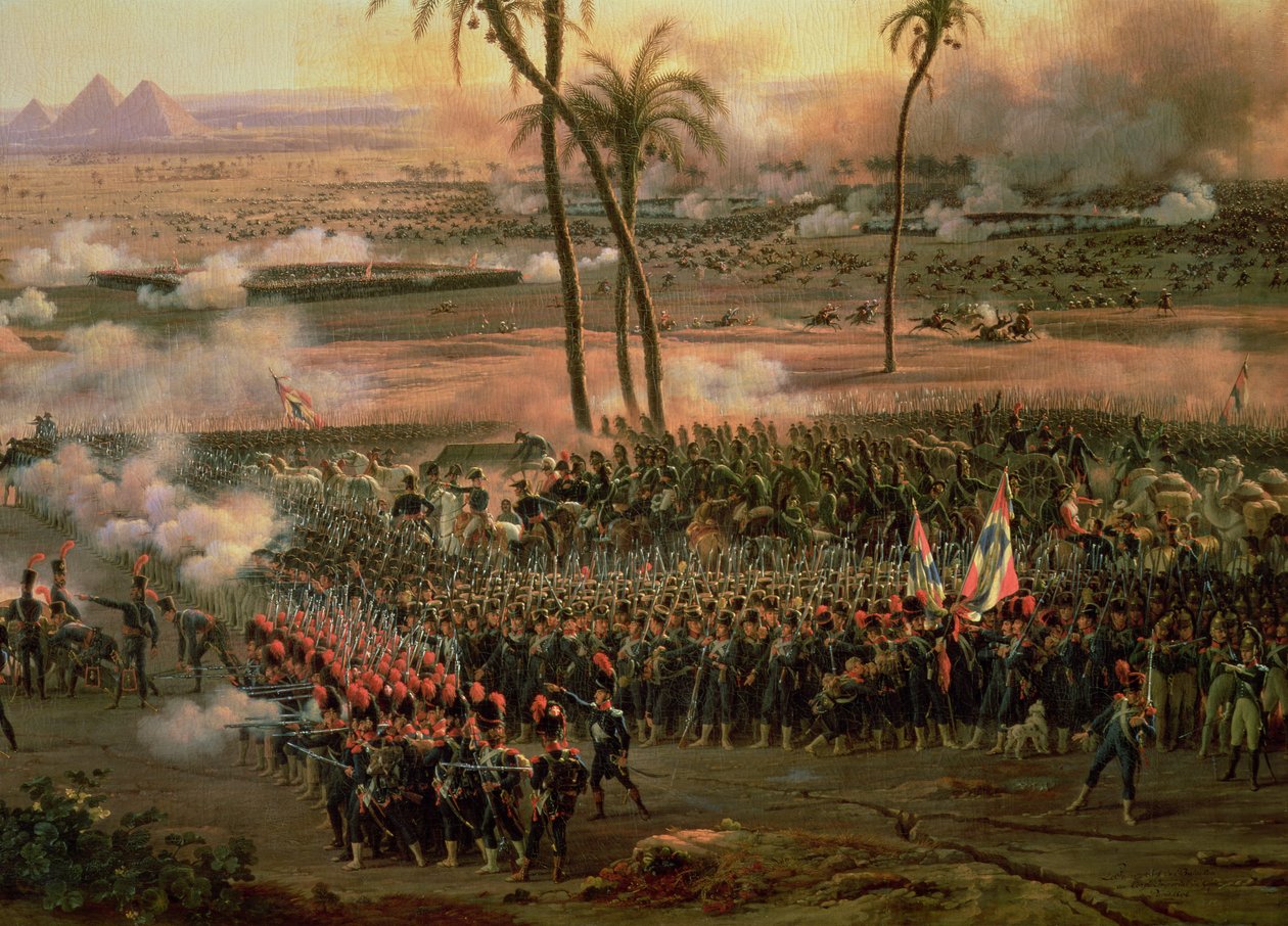 Slaget ved pyramiderne, 21. juli 1798, 1806 af Louis Lejeune