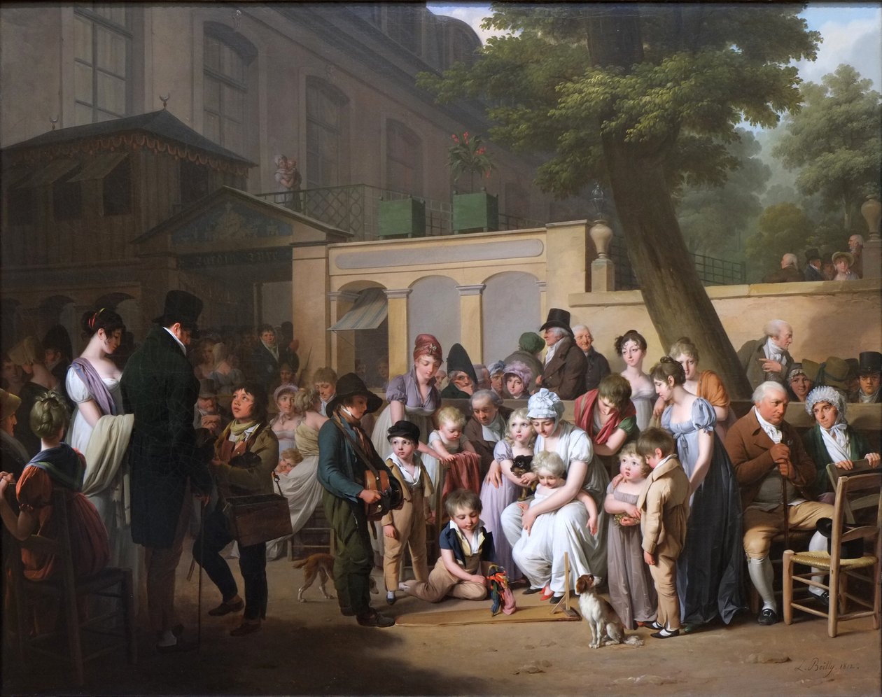 Indgang til Jardin Turc af Louis Leopold Boilly