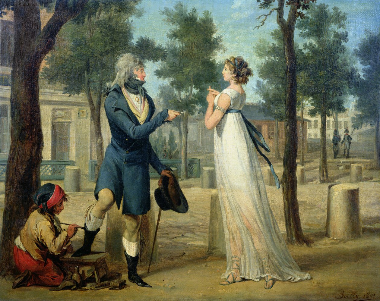 Utrolig og vidunderlig i Paris, 1797 af Louis Leopold Boilly