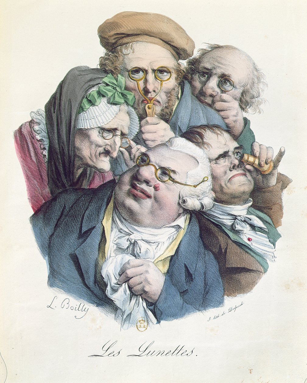 Brillerne, graveret af Francois Seraphin Delpech (1778-1825) af Louis Leopold Boilly