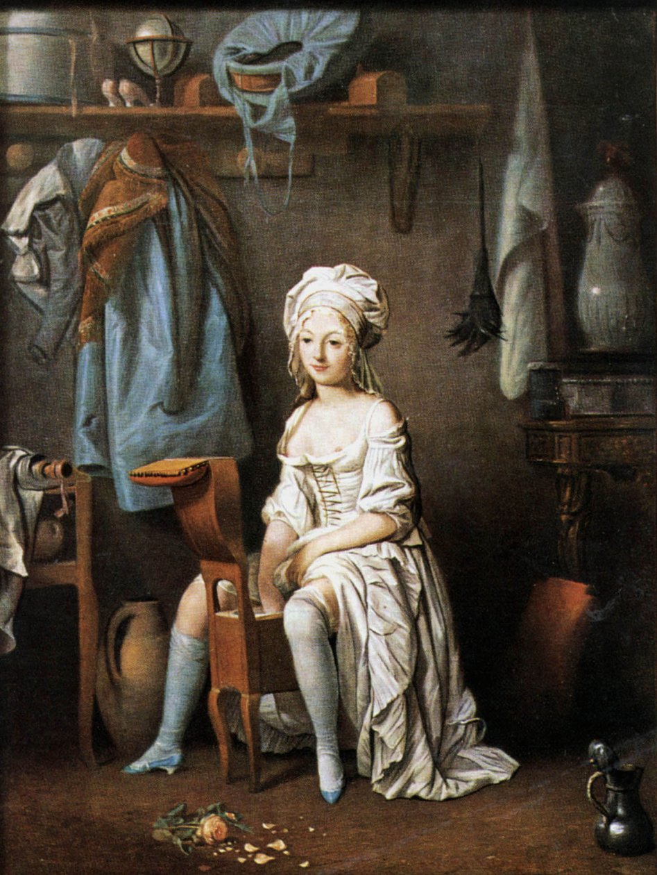 The Morning Wash: Woman on a Bidet, c.1790 af Louis Leopold Boilly