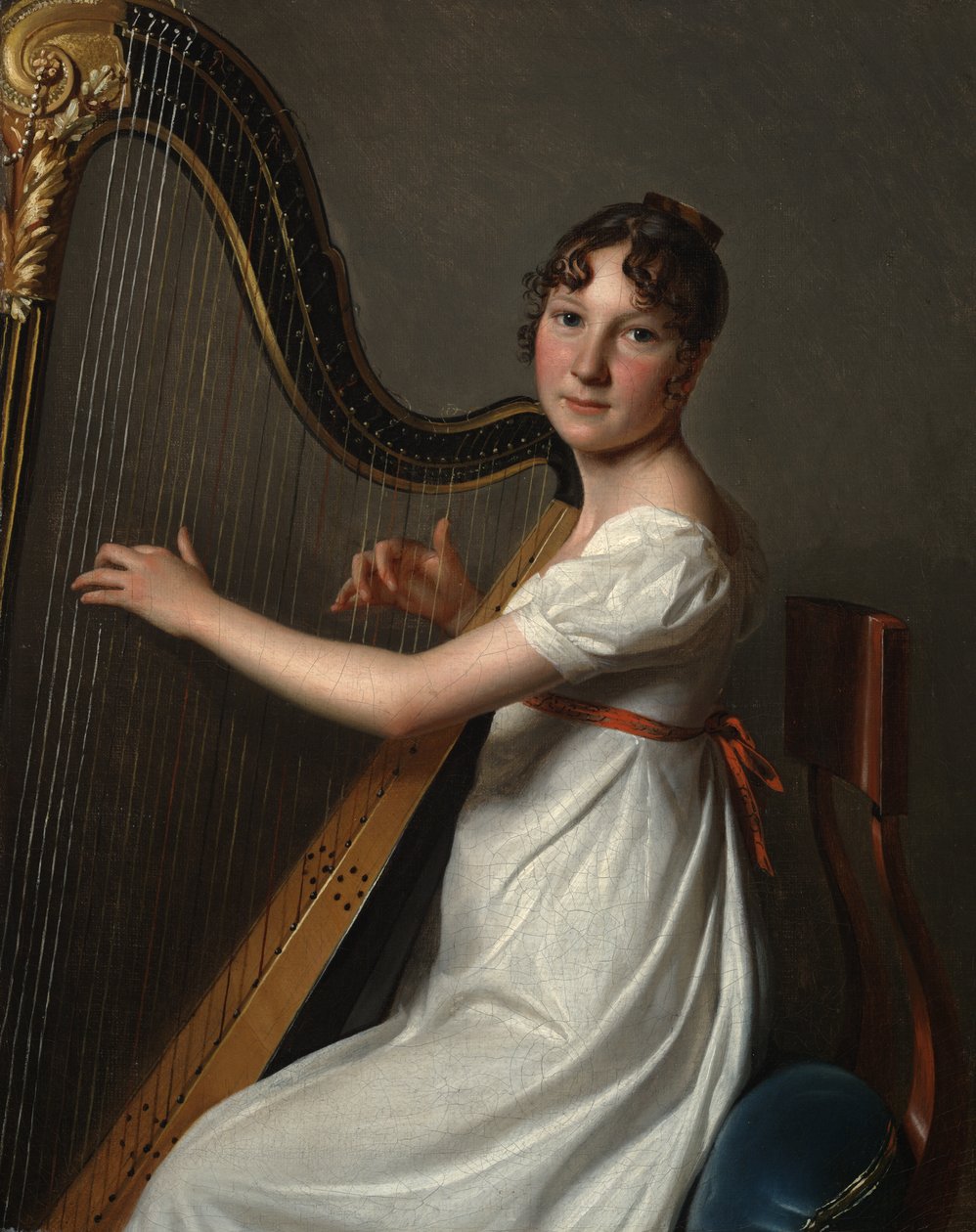 Den unge harpespiller, ca. 1804–1806 af Louis Leopold Boilly