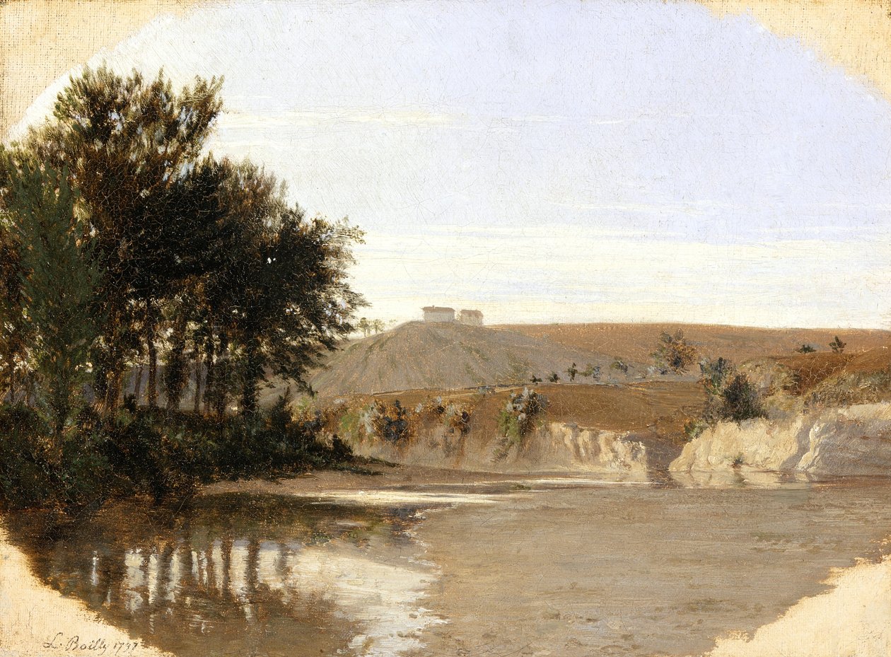 Udsigt over en sø, 1797 af Louis Leopold Boilly