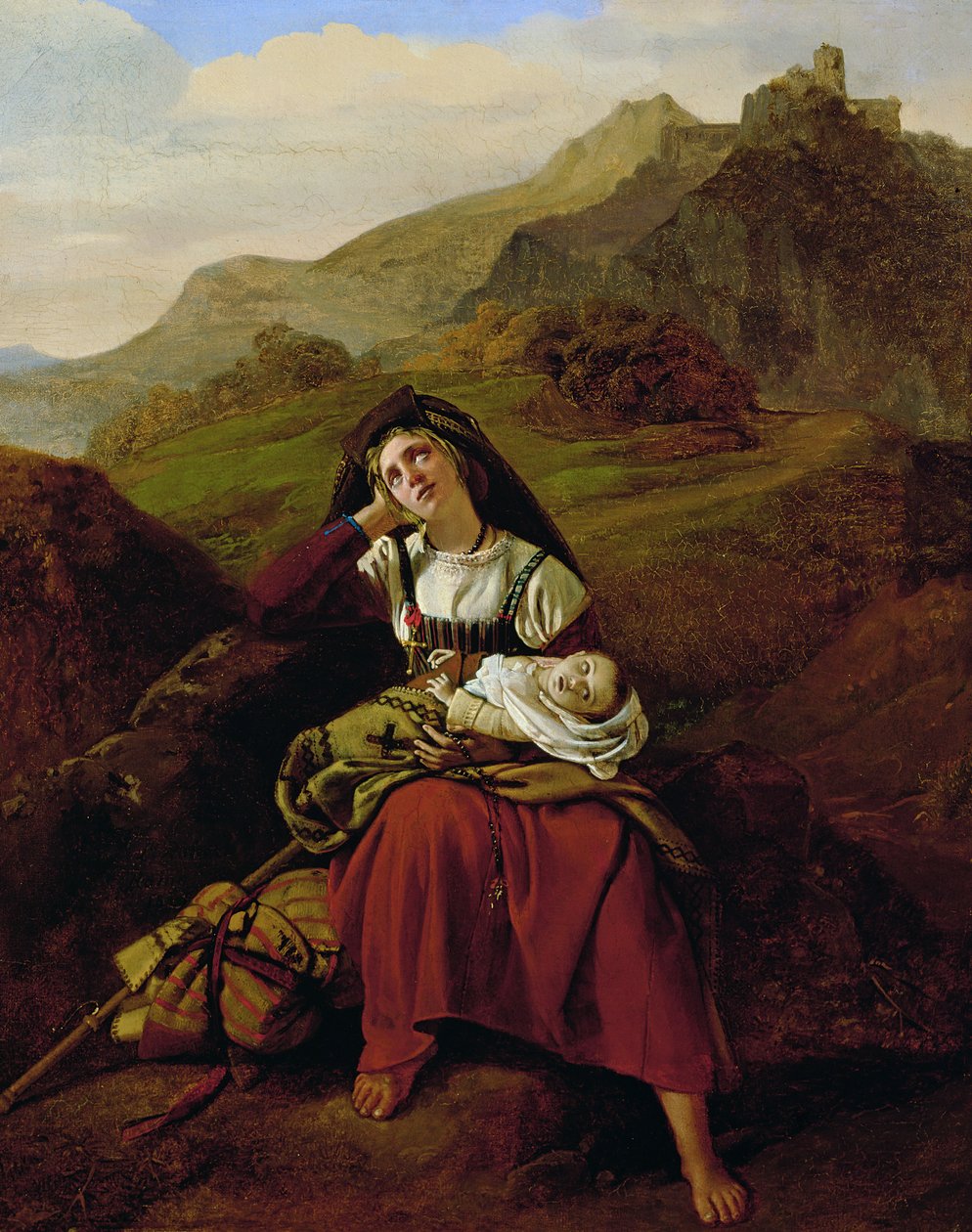Den ulykkelige moder, 1834 af Louis Leopold Robert