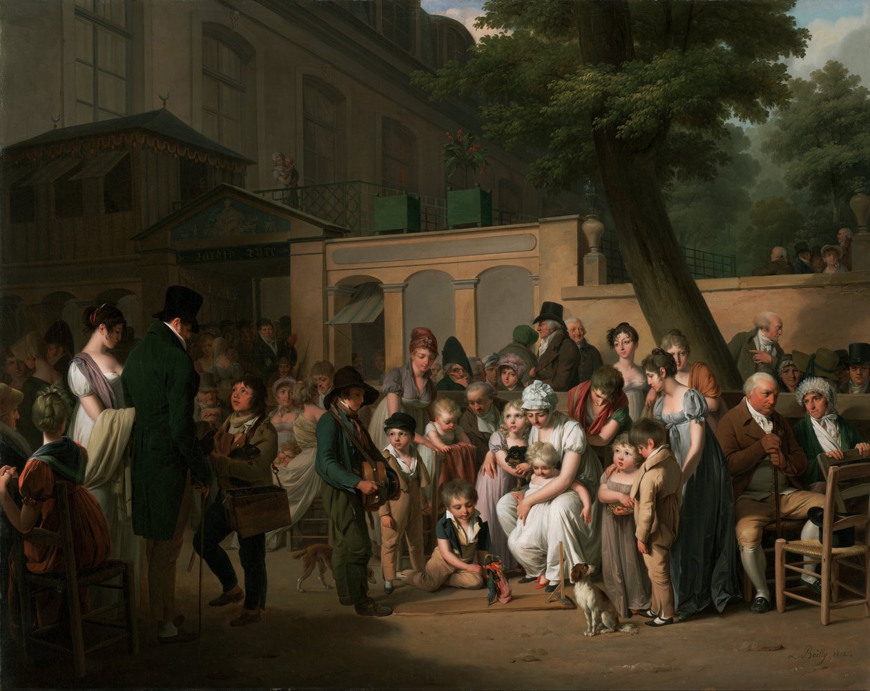Indgang til Jardin Turc af Louis Leopold Boilly