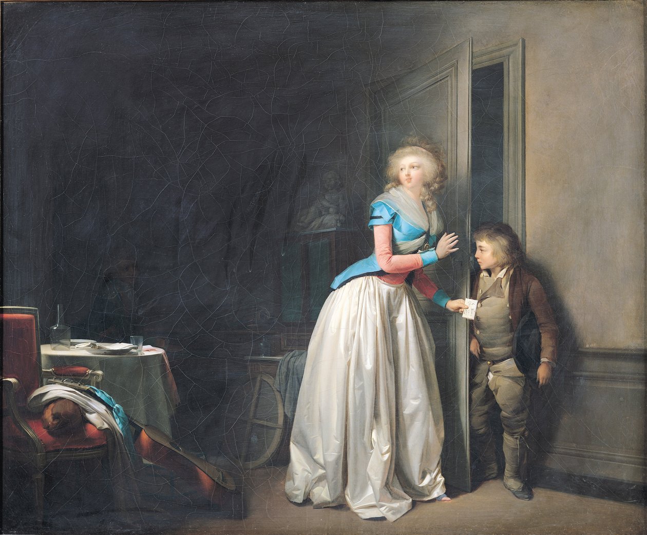 Besøget modtaget, 1789 af Louis Leopold Boilly