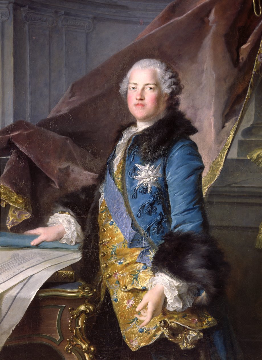 Abel Francois Poisson (1727-81) Marquis de Marigny, 1755 af Louis Tocqué