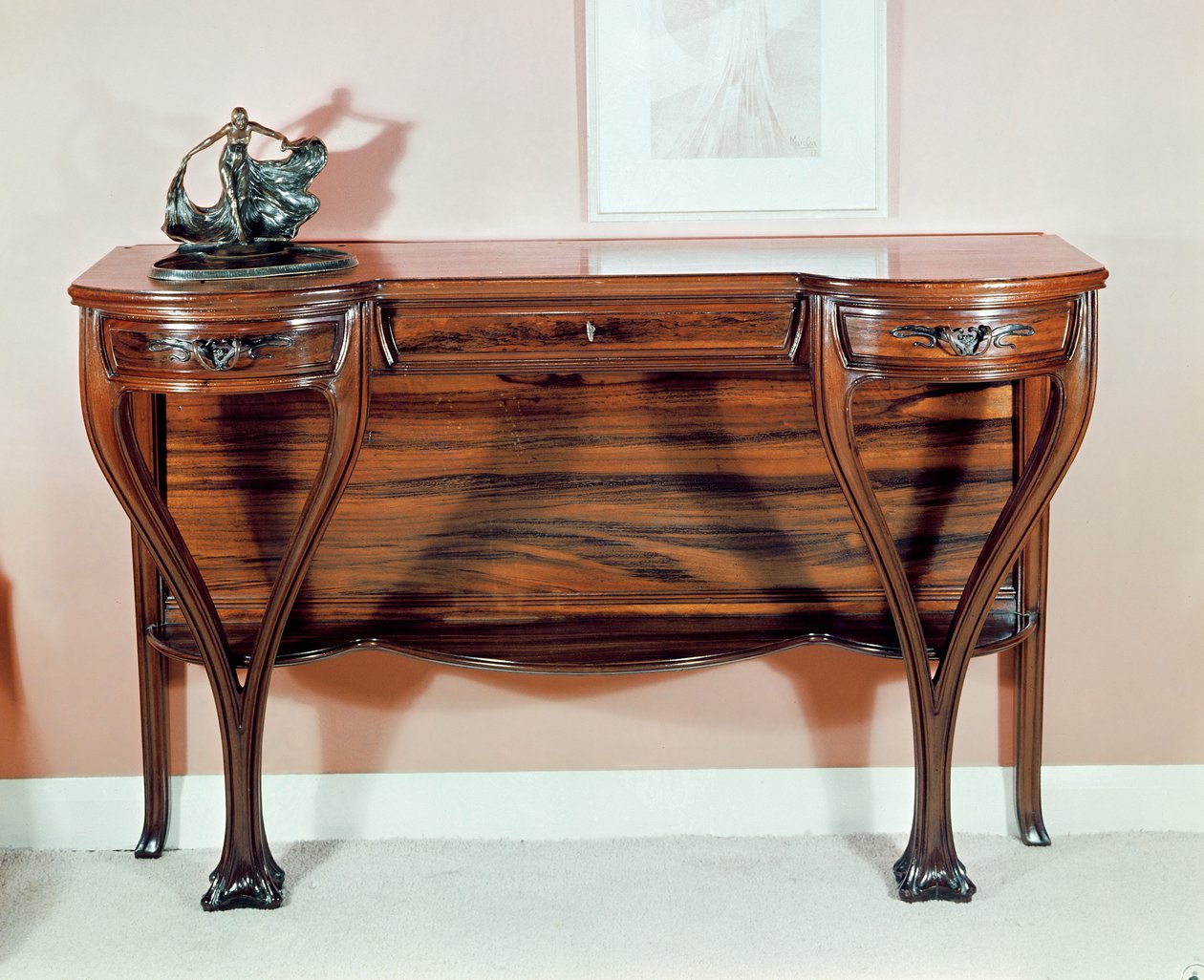 Toiletbord, ca. 1900 (træ) af Louis Majorelle