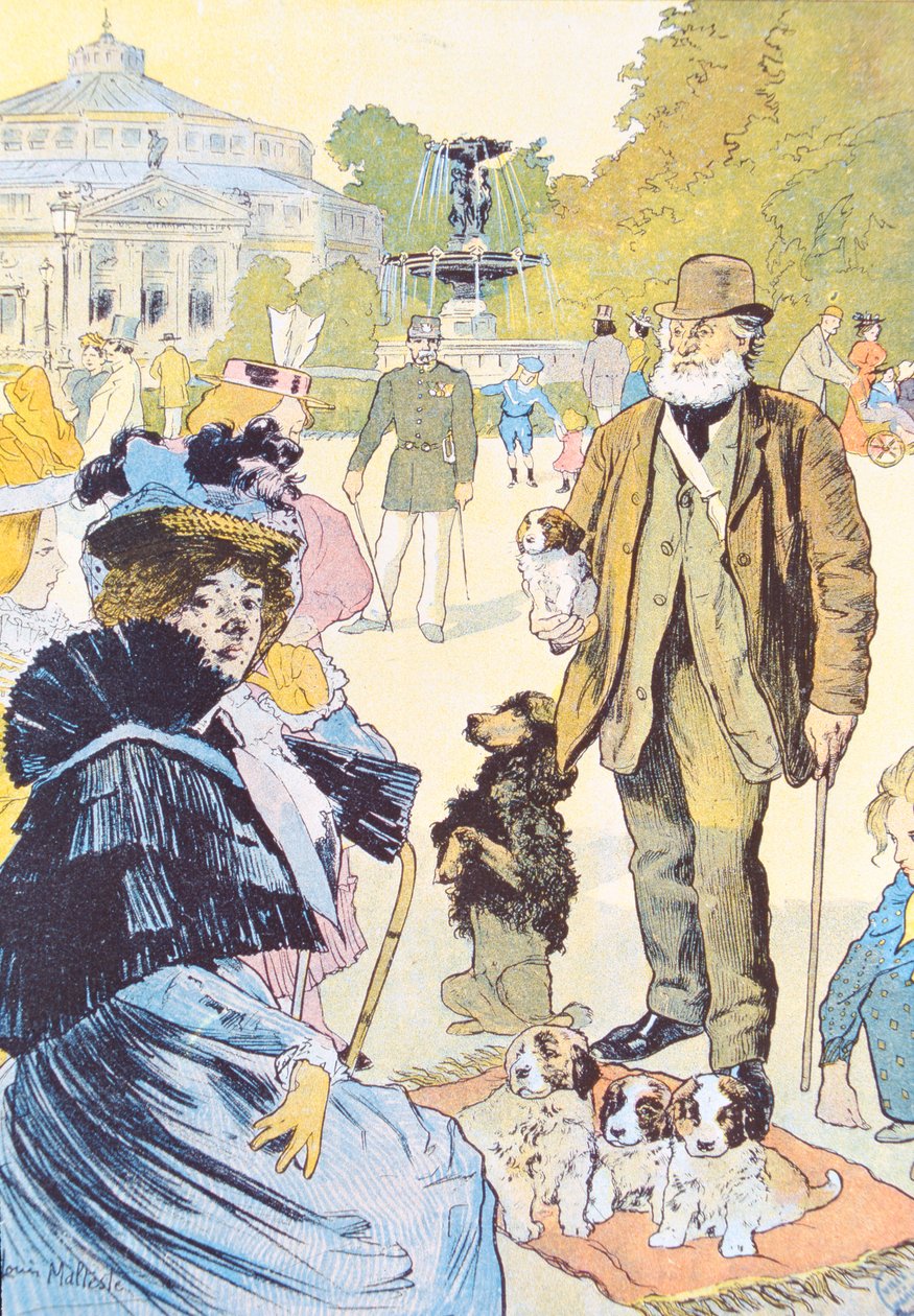 Udenfor restauranten Ledoyen på Champs-Elysées, Paris, 1897 af Louis Malteste