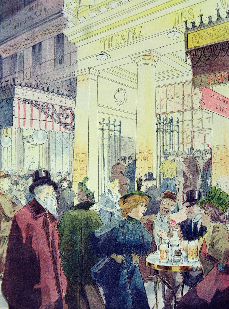 The Theatre des Varietes, Boulevard Montmartre, 1897 af Louis Malteste
