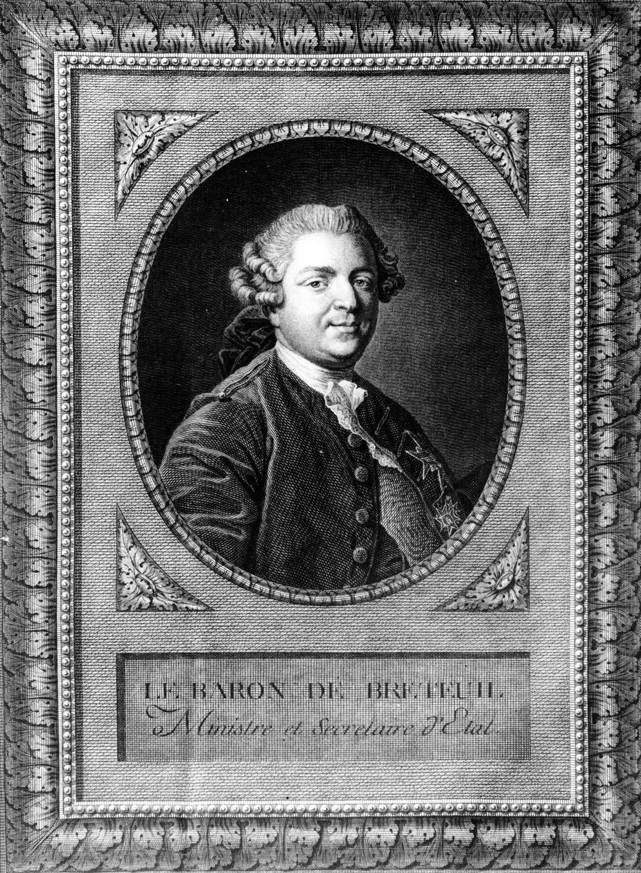 Portræt af Louis Auguste le Tonnelier (1730-1807), baron af Breteuil af Louis Michel van Loo
