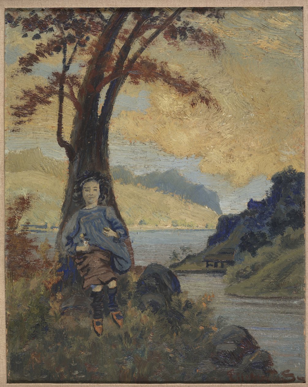 Italiensk pige, ca. 1913 af Louis Michel Eilshemius