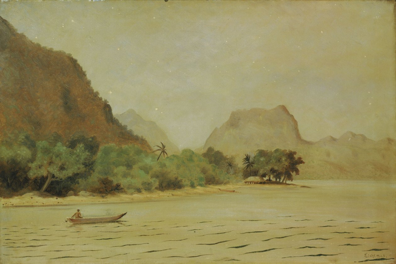 Tusmørke i Samoa af Louis Michel Eilshemius