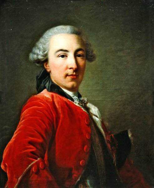 Portræt af markis Edouard Jean de Luker, 1756 af Louis Michel van Loo