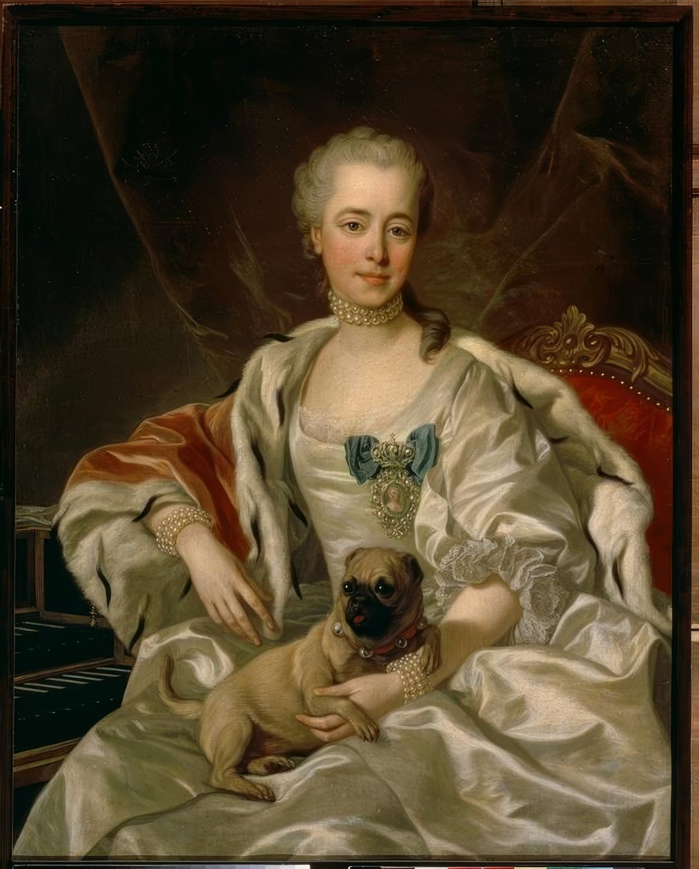Portræt af prinsesse E.D. Golitsyn af Louis Michel van Loo