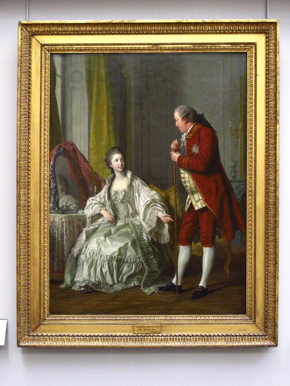 Marquis de Marigny og hans kone af Louis Michel van Loo